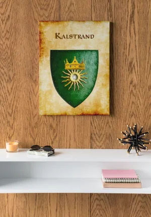 Kalstrand Heraldry of Greyhawk Anna Meyer Cartography Canvas Art Print