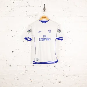 Kids Chelsea Umbro Zenden 2001 Away Football Shirt - White - L Boys