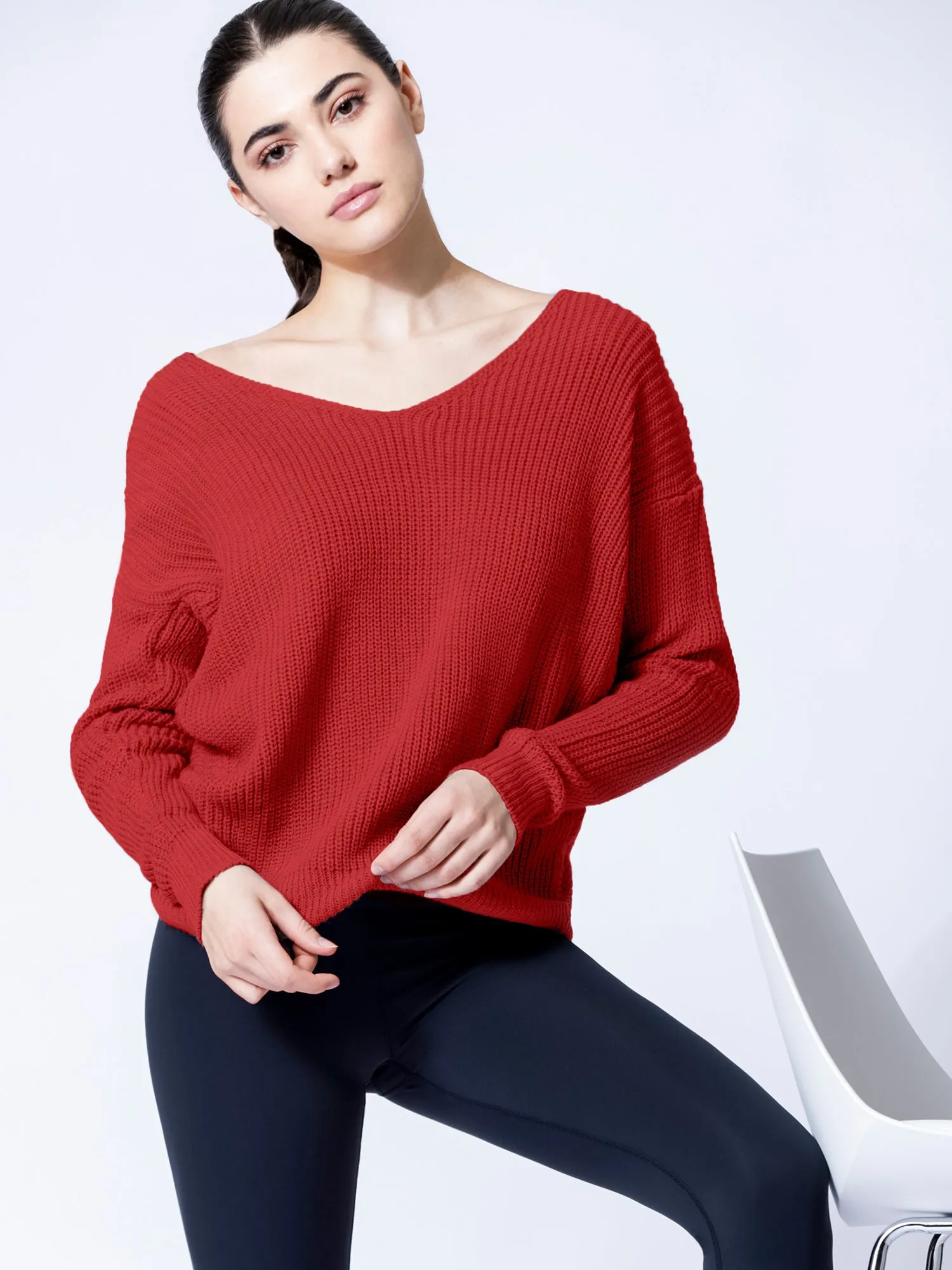 KNOTTED OPEN BACK SWEATER