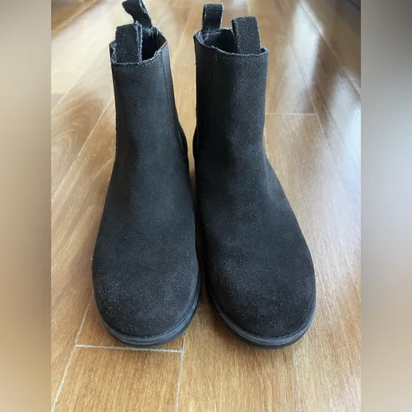 Lands End Boots Dress Casual Boys Brown Slip on Chukka Suede  Size 4M