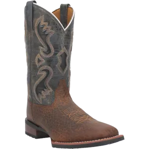 Laredo Men's Smoke Creek Tan & Blue Denim Western Boots 7975
