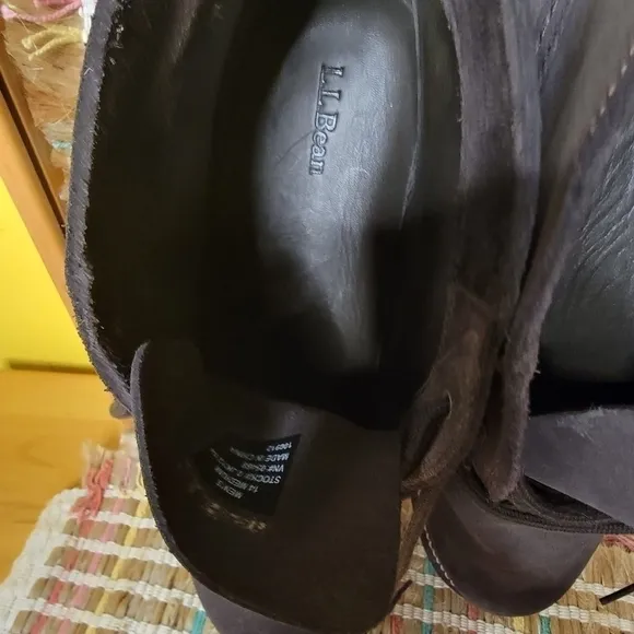 LL BEAN CHUKKA Chocolate Suede  Crepe Sole NIB boot, work, men's size 14
