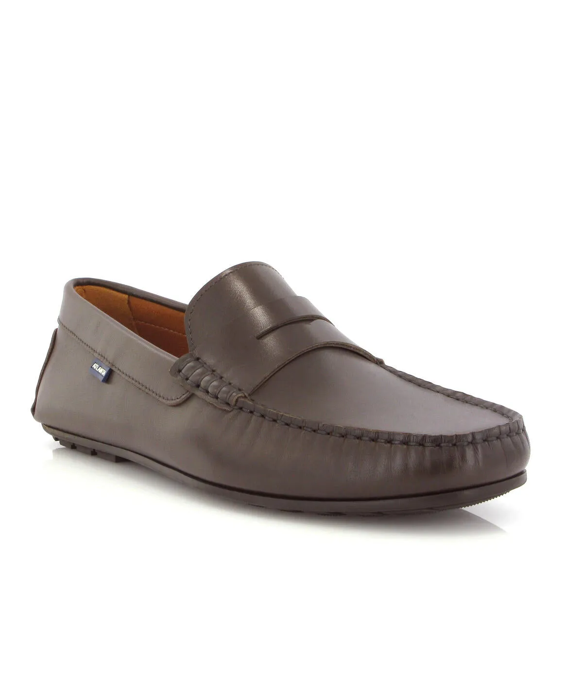 Loafers City - pele castanha escura