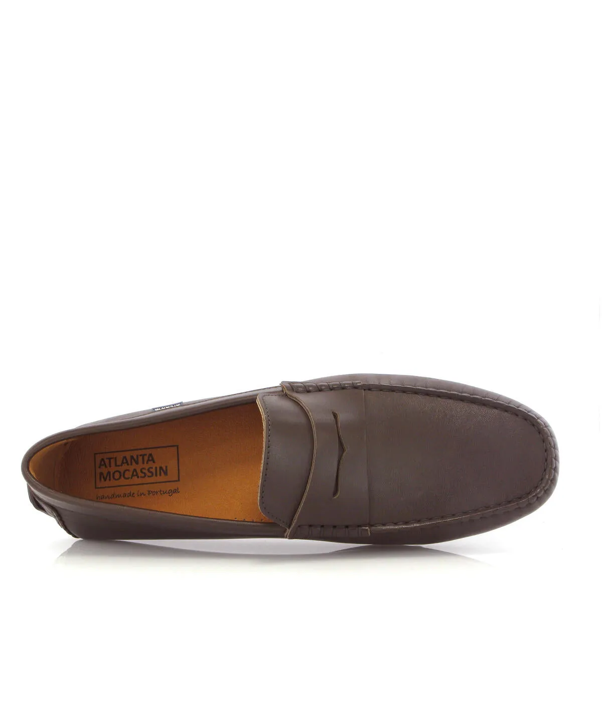 Loafers City - pele castanha escura