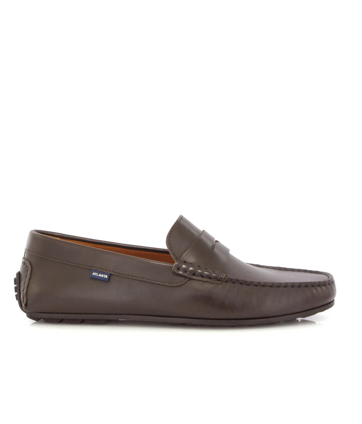 Loafers City - pele castanha escura