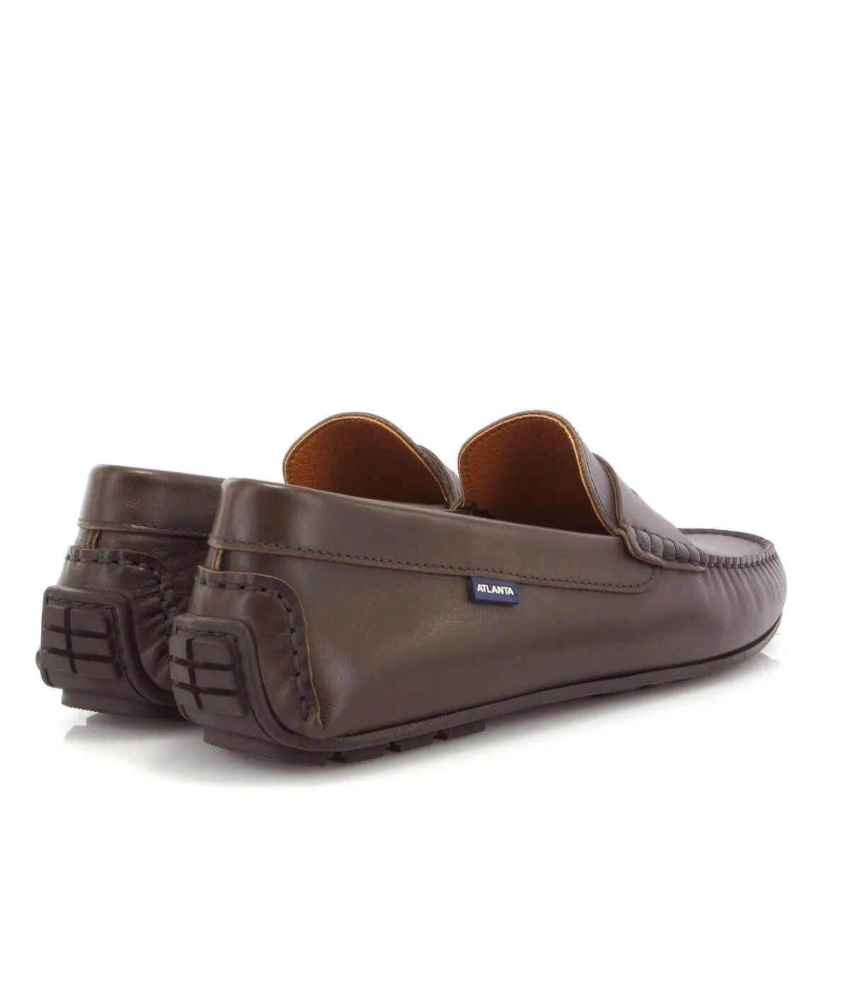Loafers City - pele castanha escura