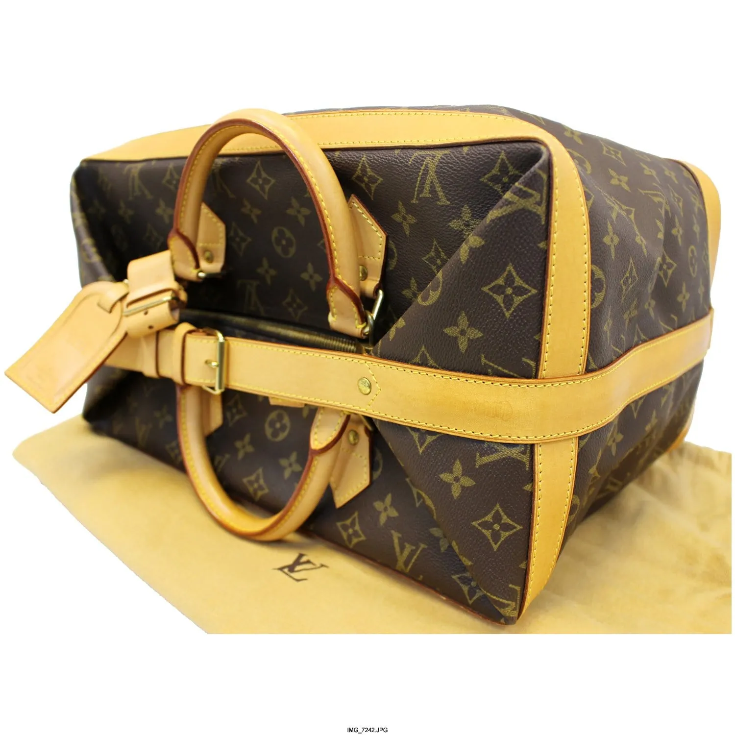 LOUIS VUITTON Cruiser 40 Monogram Canvas Boston Travel Bag