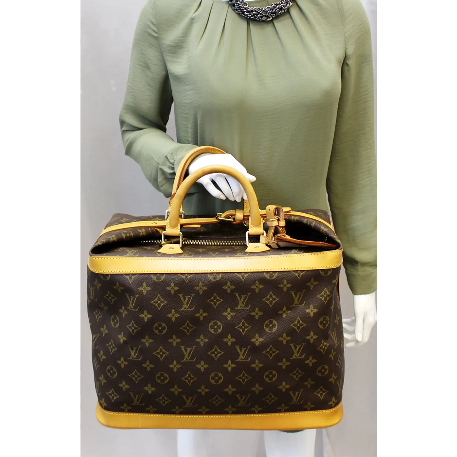 LOUIS VUITTON Cruiser 40 Monogram Canvas Boston Travel Bag