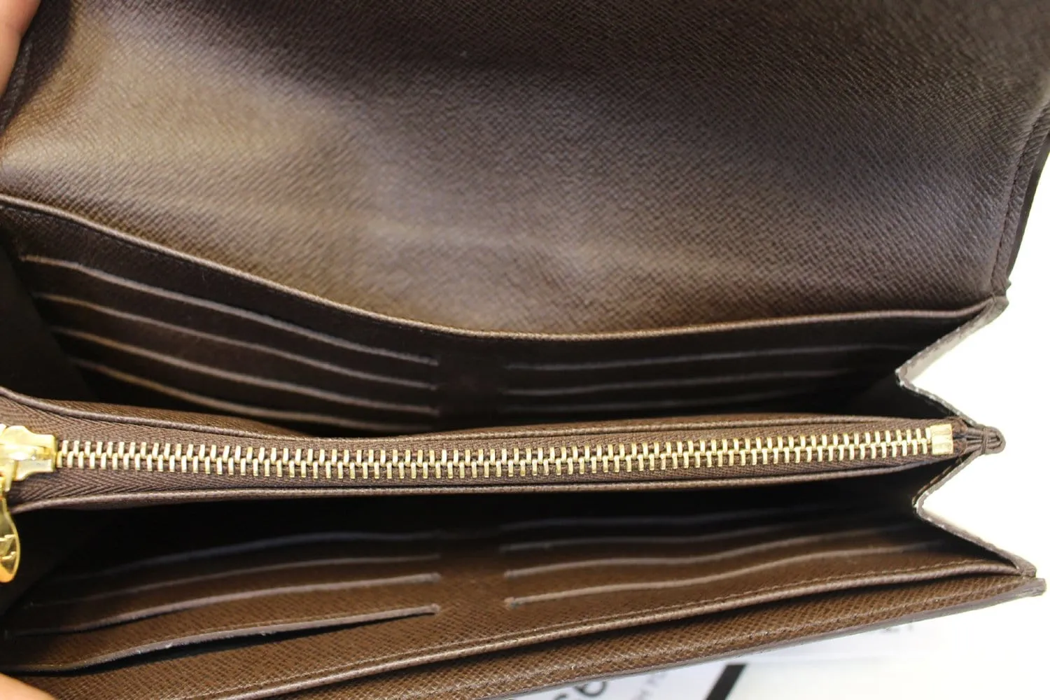 LOUIS VUITTON Damier Ebene Sistina Portefeuille Wallet