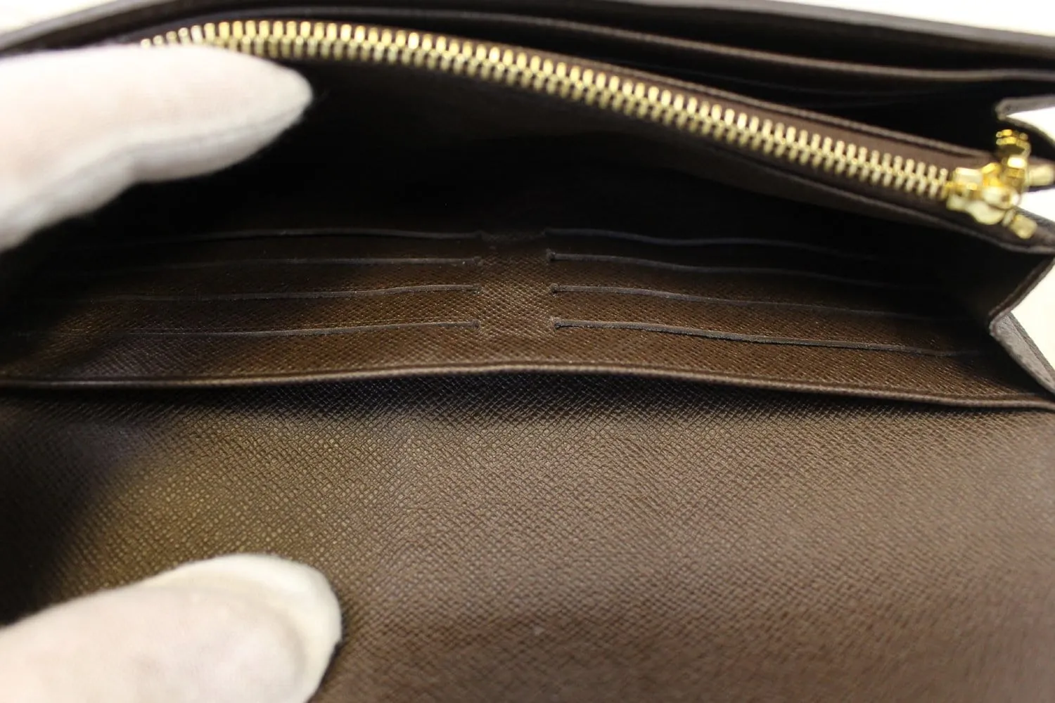LOUIS VUITTON Damier Ebene Sistina Portefeuille Wallet