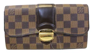 LOUIS VUITTON Damier Ebene Sistina Portefeuille Wallet