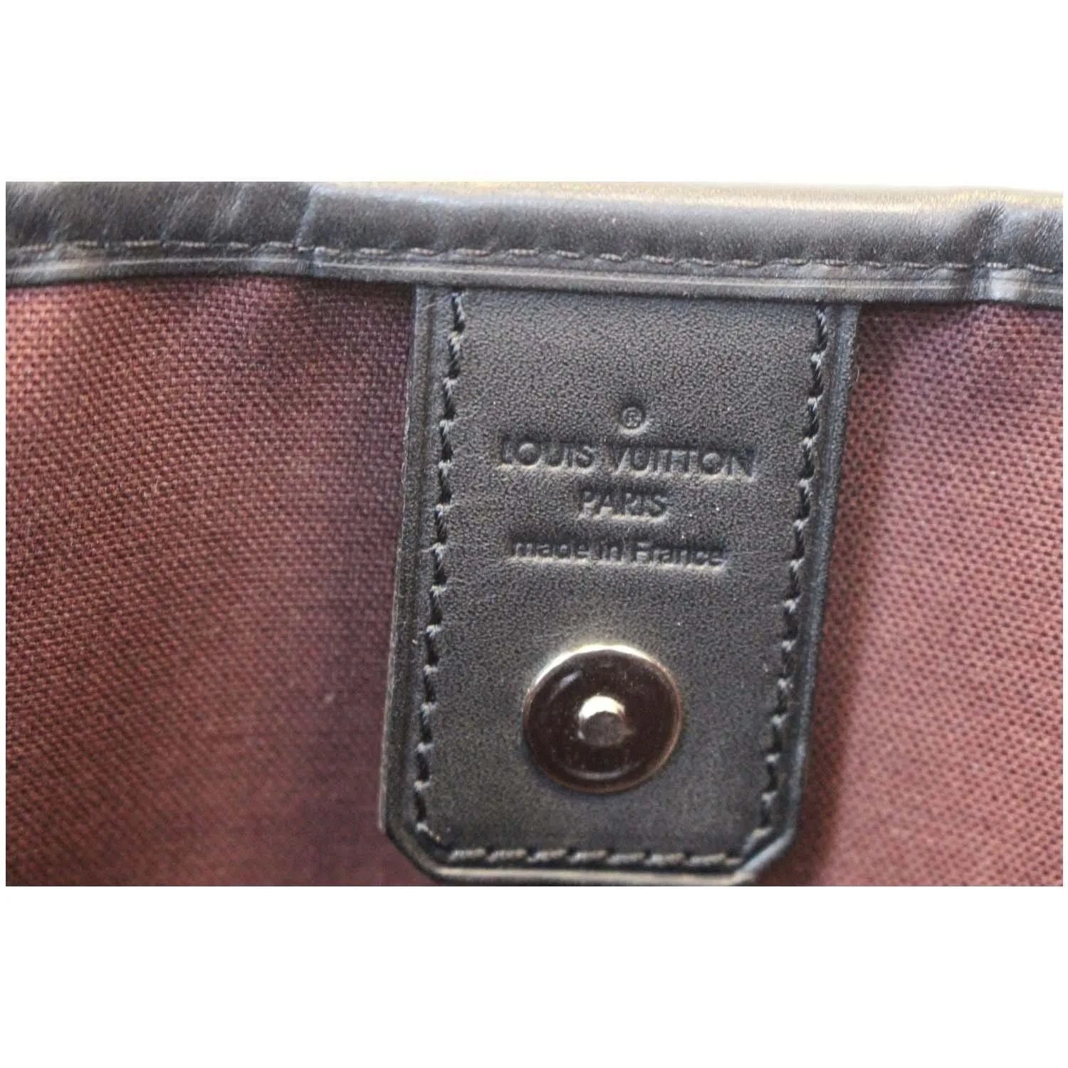 LOUIS VUITTON Davis Monogram Macassar Canvas Tote Shoulder Bag Brown