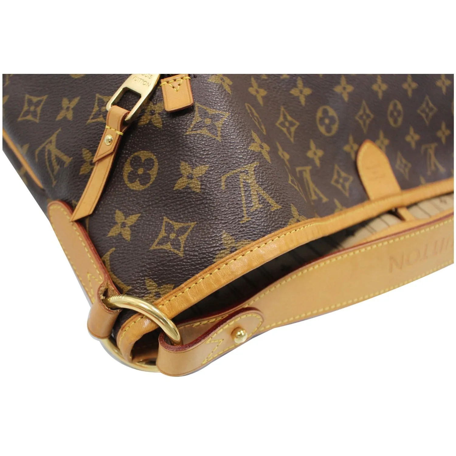 LOUIS VUITTON Delightful GM Monogram Canvas Shoulder Bag Brown