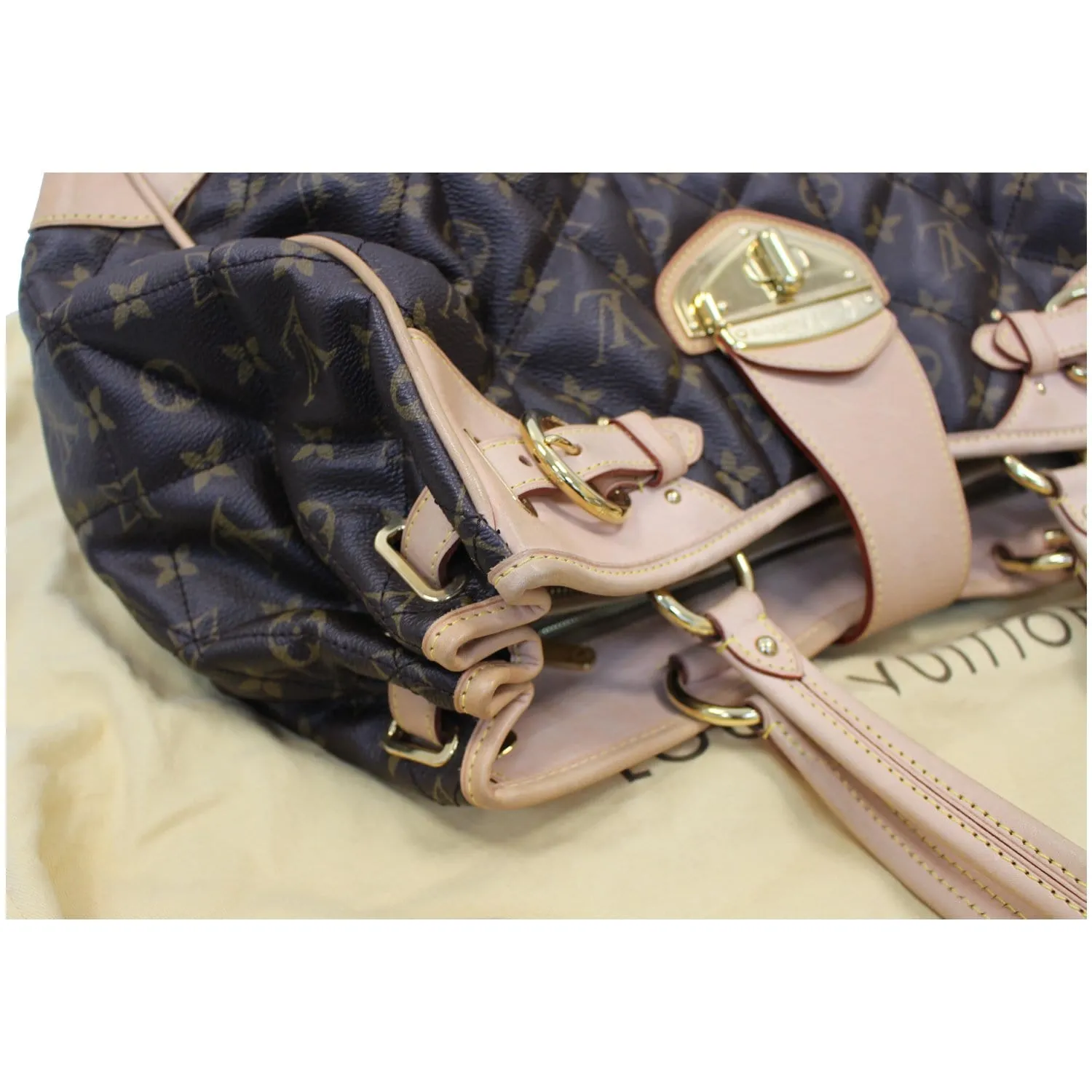 LOUIS VUITTON Etoile Shopper Monogram Canvas Shoulder Bag Brown