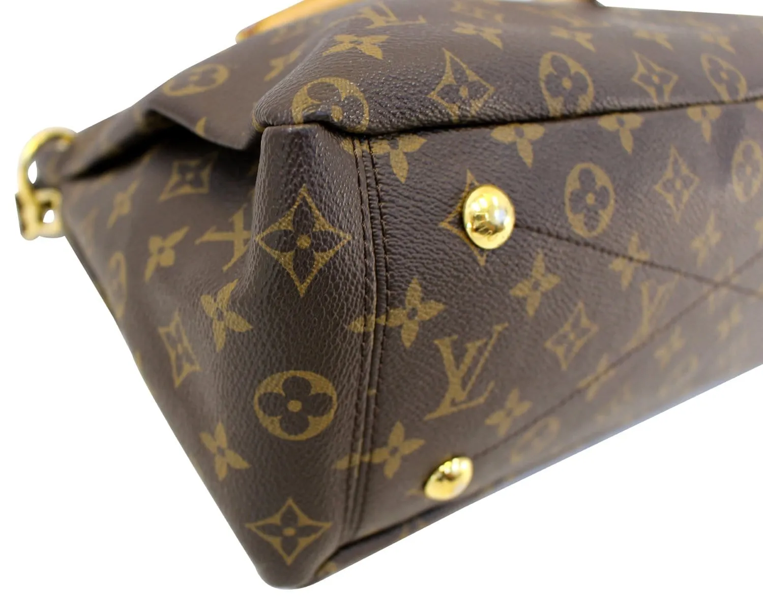 LOUIS VUITTON Havane Monogram Canvas Pallas 2Way Shoulder Bag