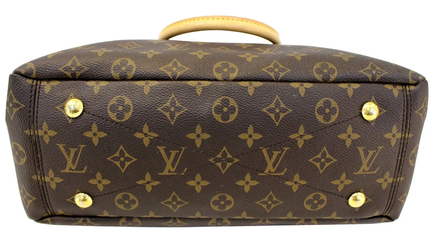 LOUIS VUITTON Havane Monogram Canvas Pallas 2Way Shoulder Bag
