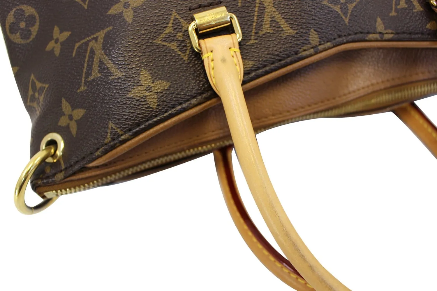 LOUIS VUITTON Havane Monogram Canvas Pallas 2Way Shoulder Bag