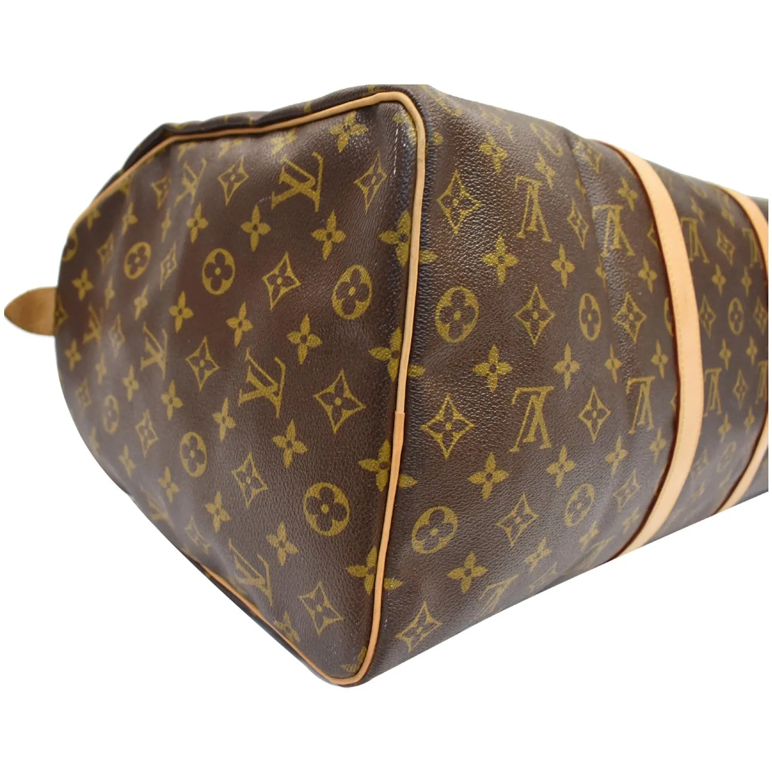 LOUIS VUITTON Keepall 45 Monogram Canvas Travel Bag Brown