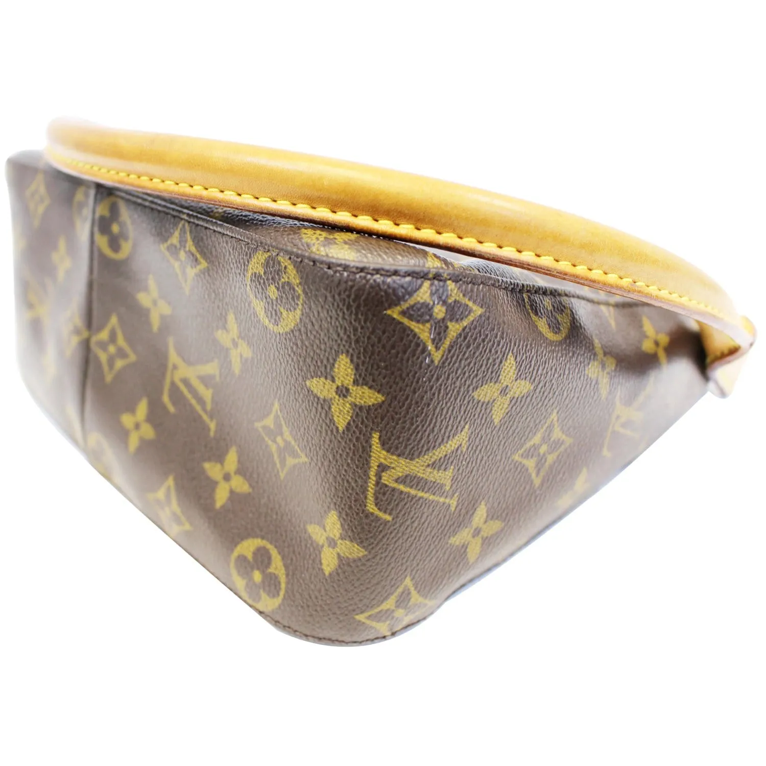 LOUIS VUITTON Looping MM Monogram Canvas Shoulder Bag Brown