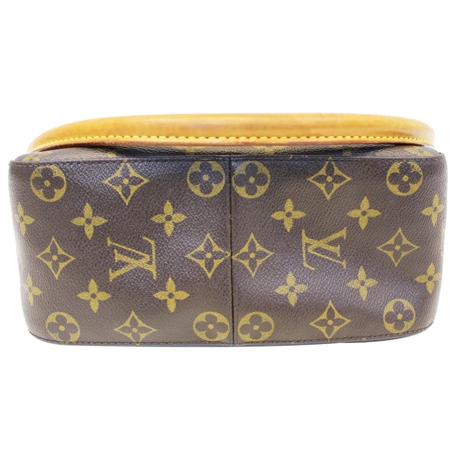 LOUIS VUITTON Looping MM Monogram Canvas Shoulder Bag Brown