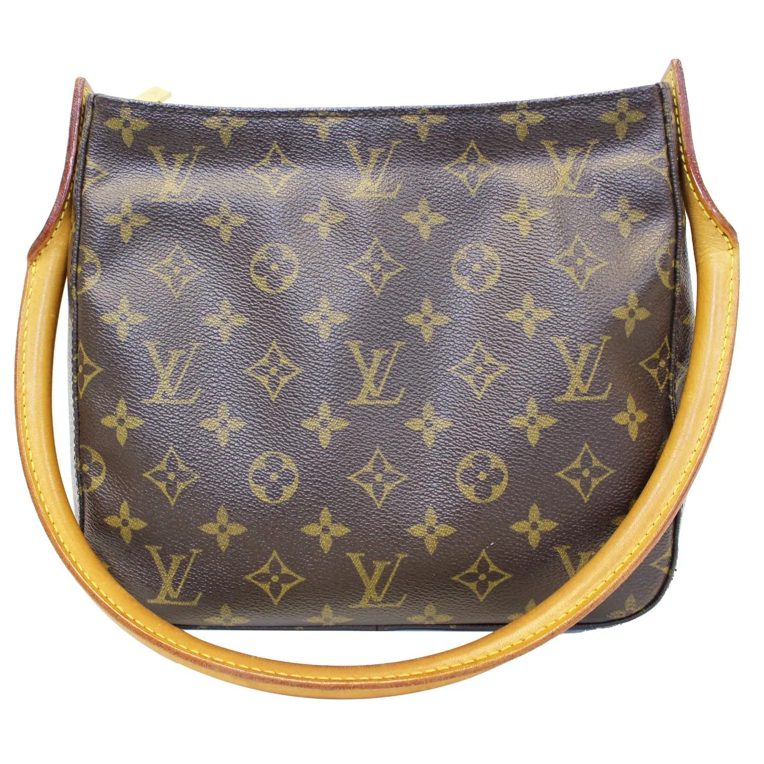 LOUIS VUITTON Looping MM Monogram Canvas Shoulder Bag Brown