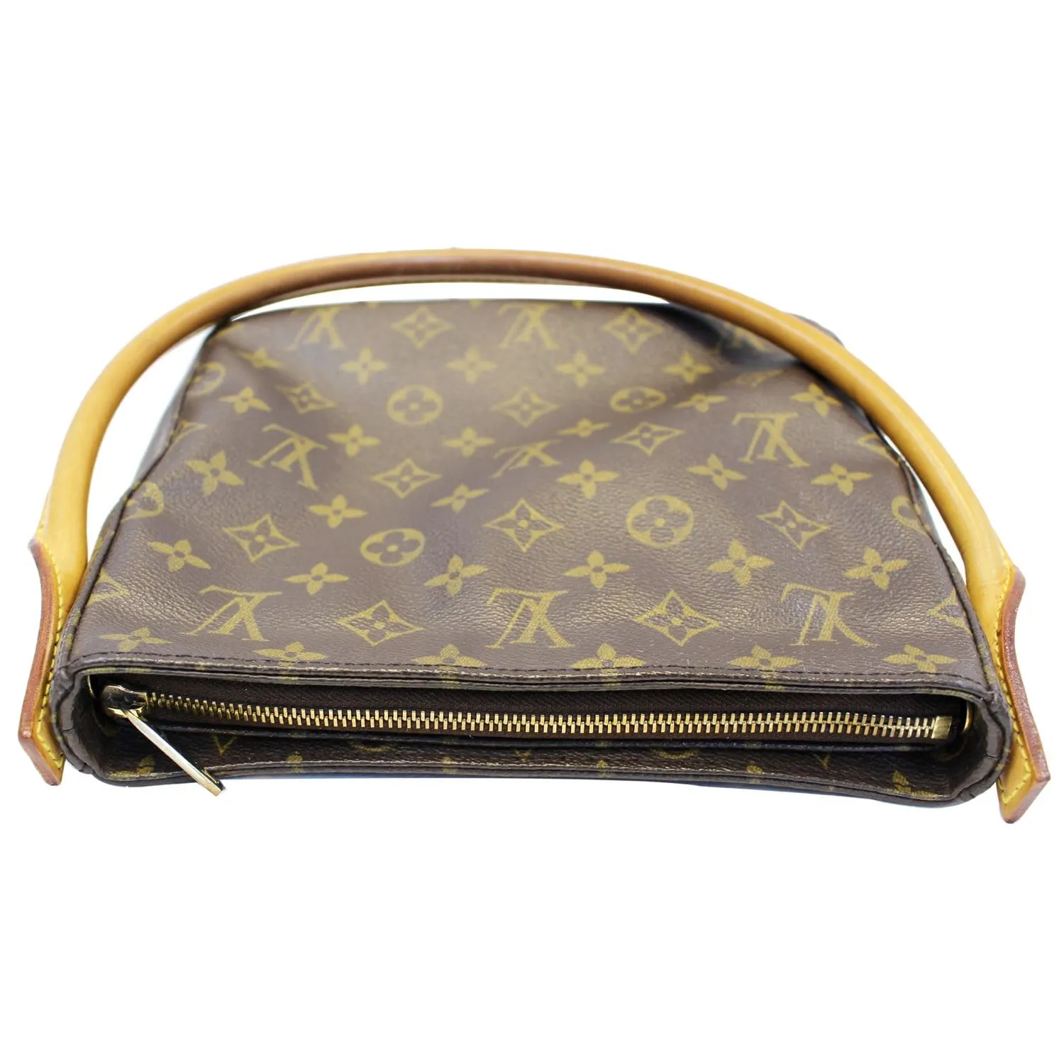LOUIS VUITTON Looping MM Monogram Canvas Shoulder Bag Brown
