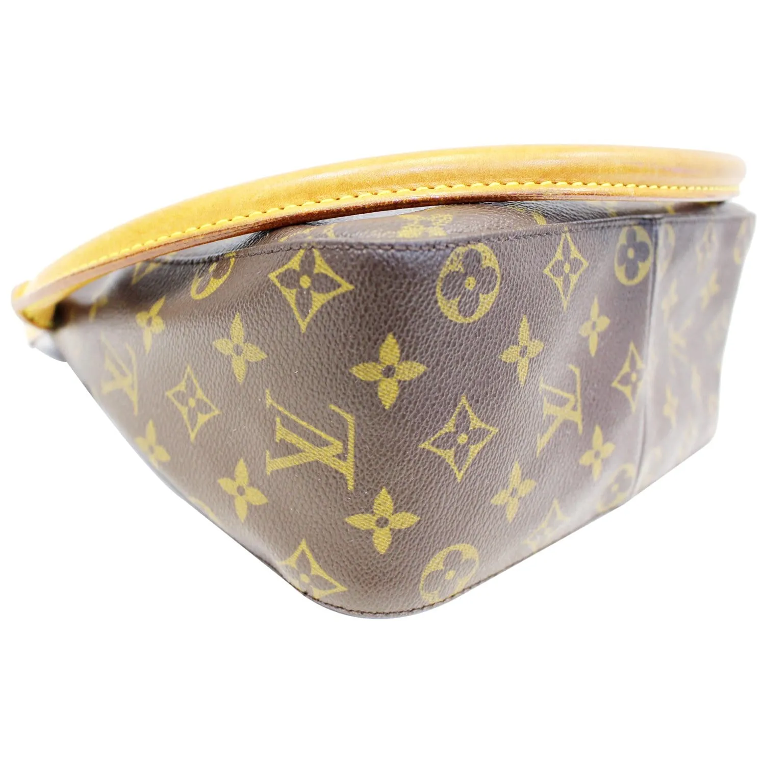 LOUIS VUITTON Looping MM Monogram Canvas Shoulder Bag Brown