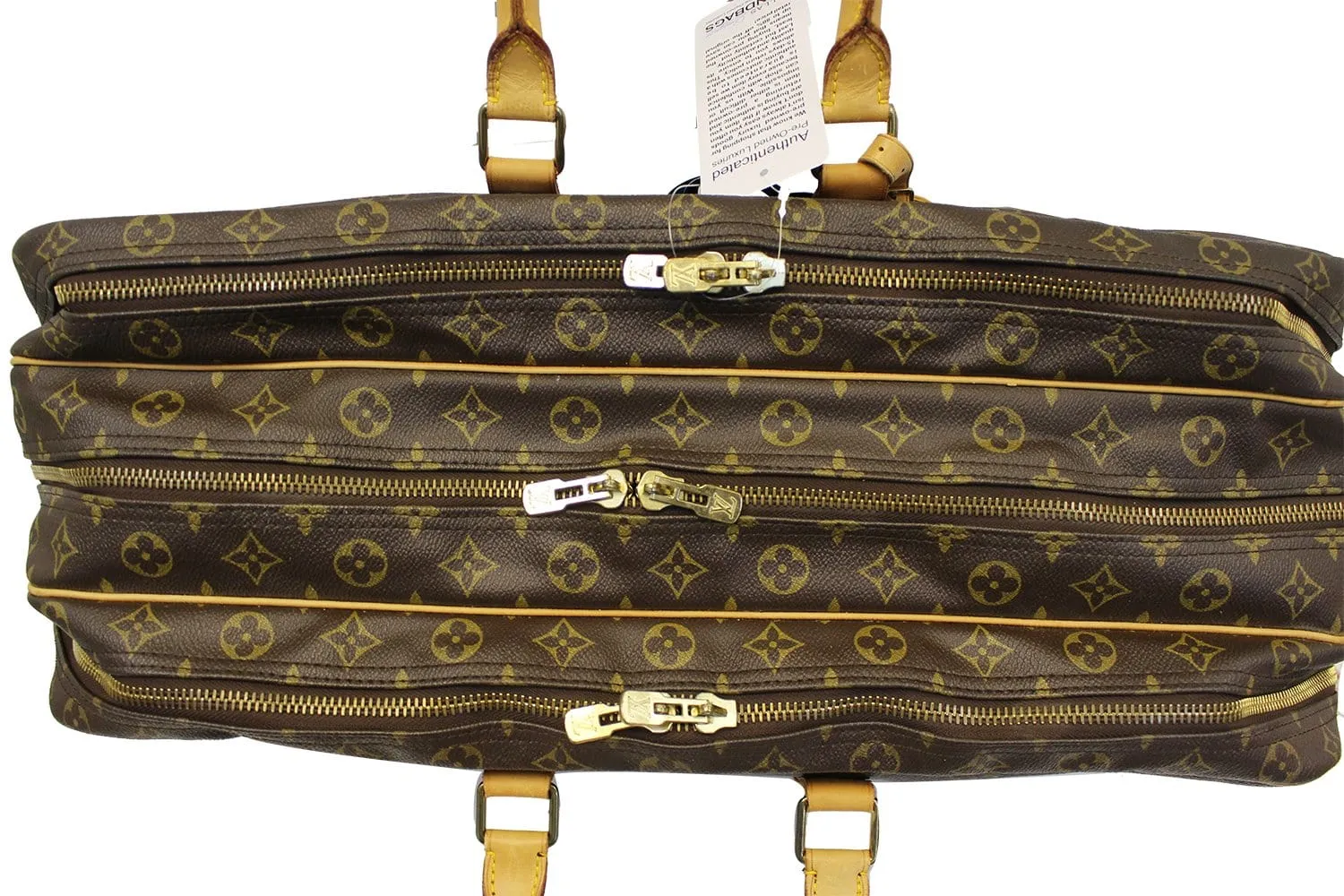 LOUIS VUITTON Monogram Canvas Alize 3 Poche Soft Suitcase Rare!