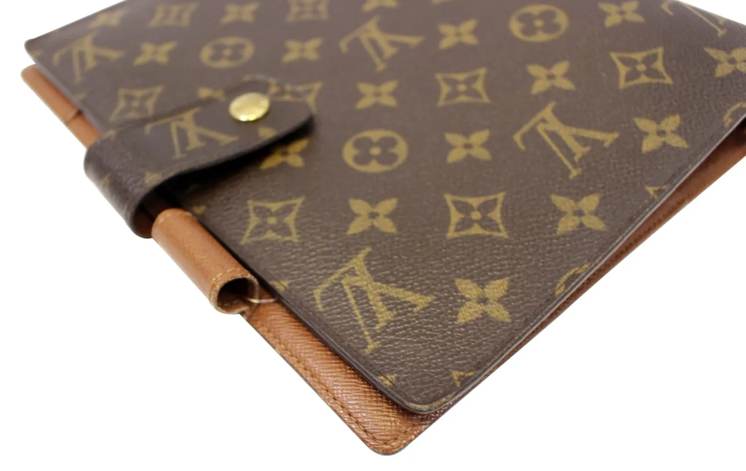 LOUIS VUITTON Monogram Canvas Brown Agenda GM Day Planner Cover
