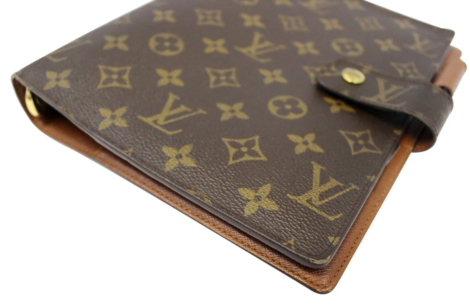 LOUIS VUITTON Monogram Canvas Brown Agenda GM Day Planner Cover
