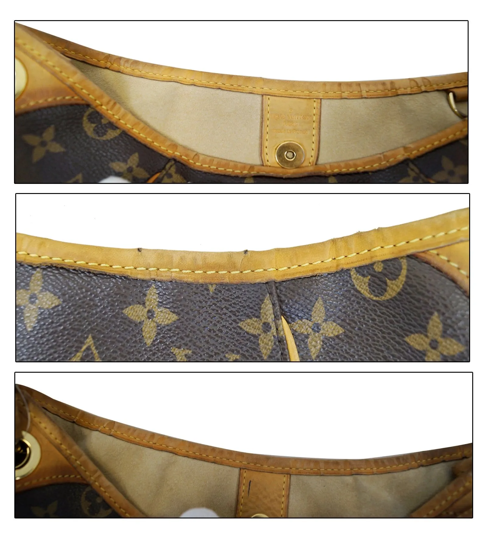 LOUIS VUITTON Monogram Canvas Galliera PM Brown Shoulder Bag