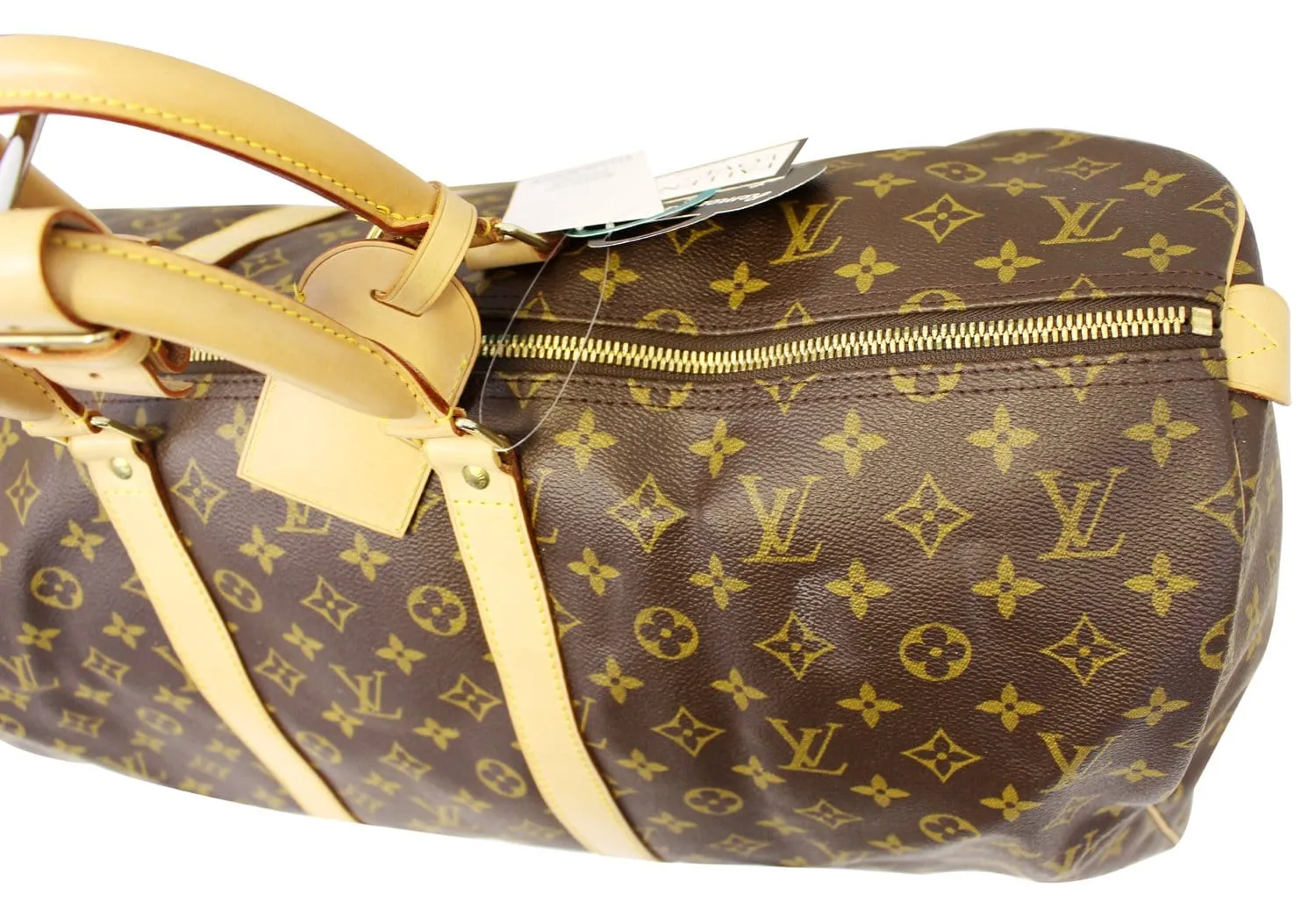 LOUIS VUITTON Monogram Canvas Keepall 55 Boston Bag