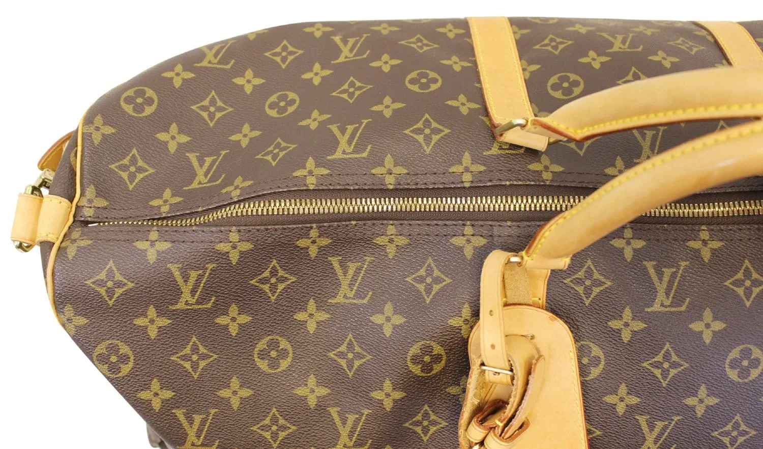LOUIS VUITTON Monogram Canvas Keepall 60 Bandouliere Travel Bag