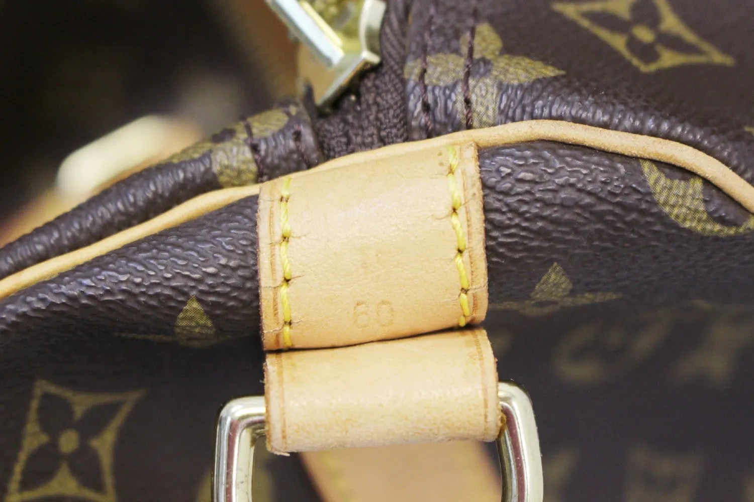 LOUIS VUITTON Monogram Canvas Keepall 60 Bandouliere Travel Bag