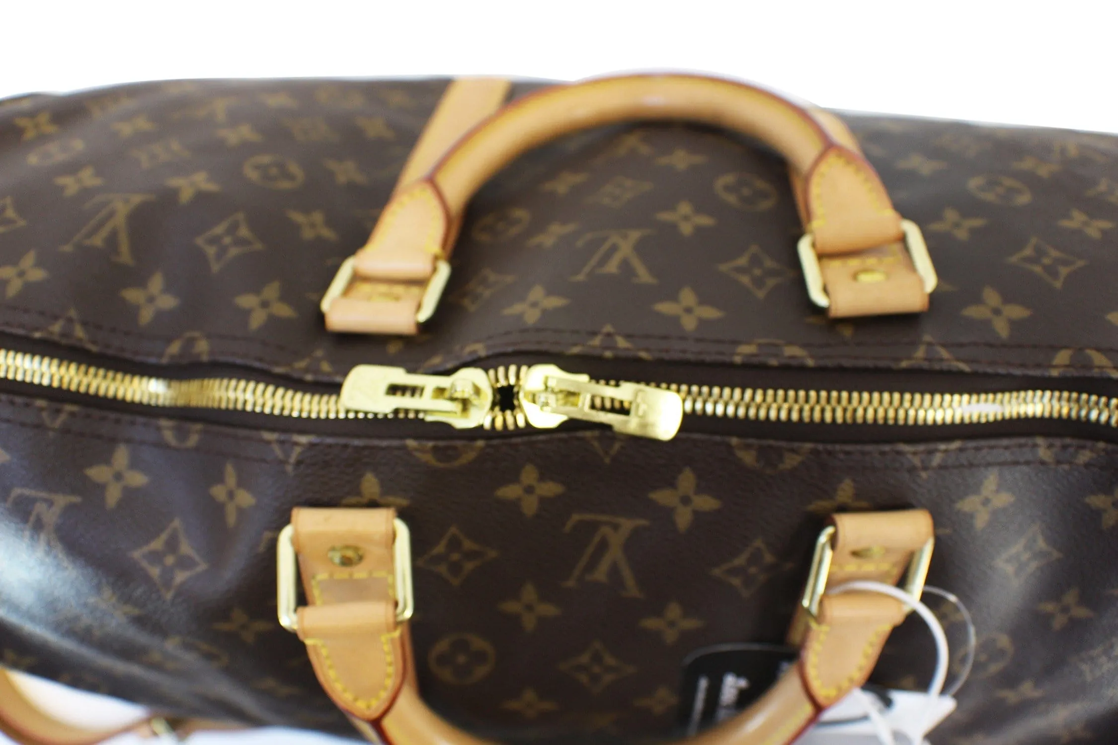 LOUIS VUITTON Monogram Keepall 55 Bandouliere Boston Bag