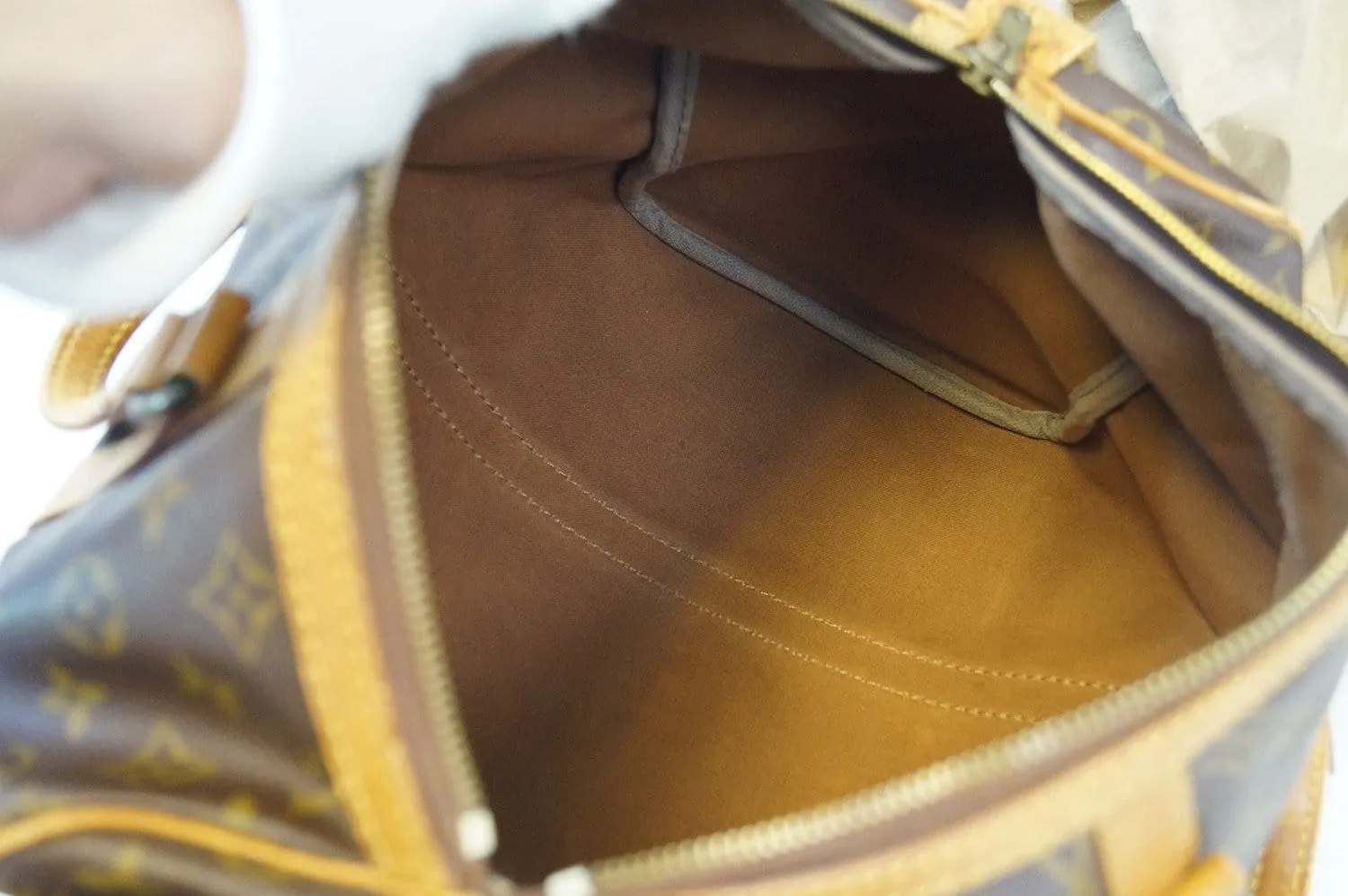 LOUIS VUITTON Monogram Sac Souple 35 Vintage  Boston Bag