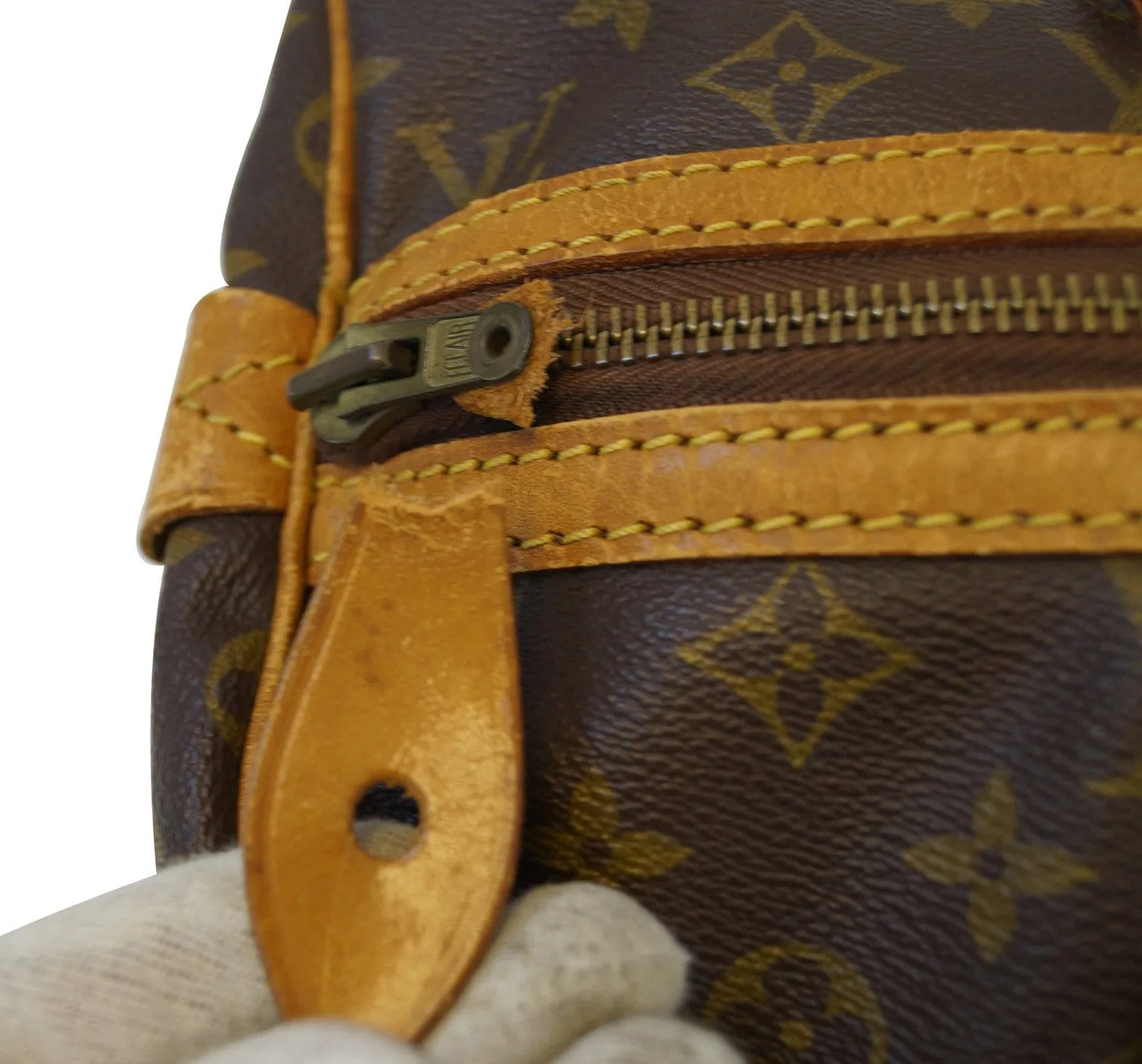 LOUIS VUITTON Monogram Sac Souple 35 Vintage  Boston Bag