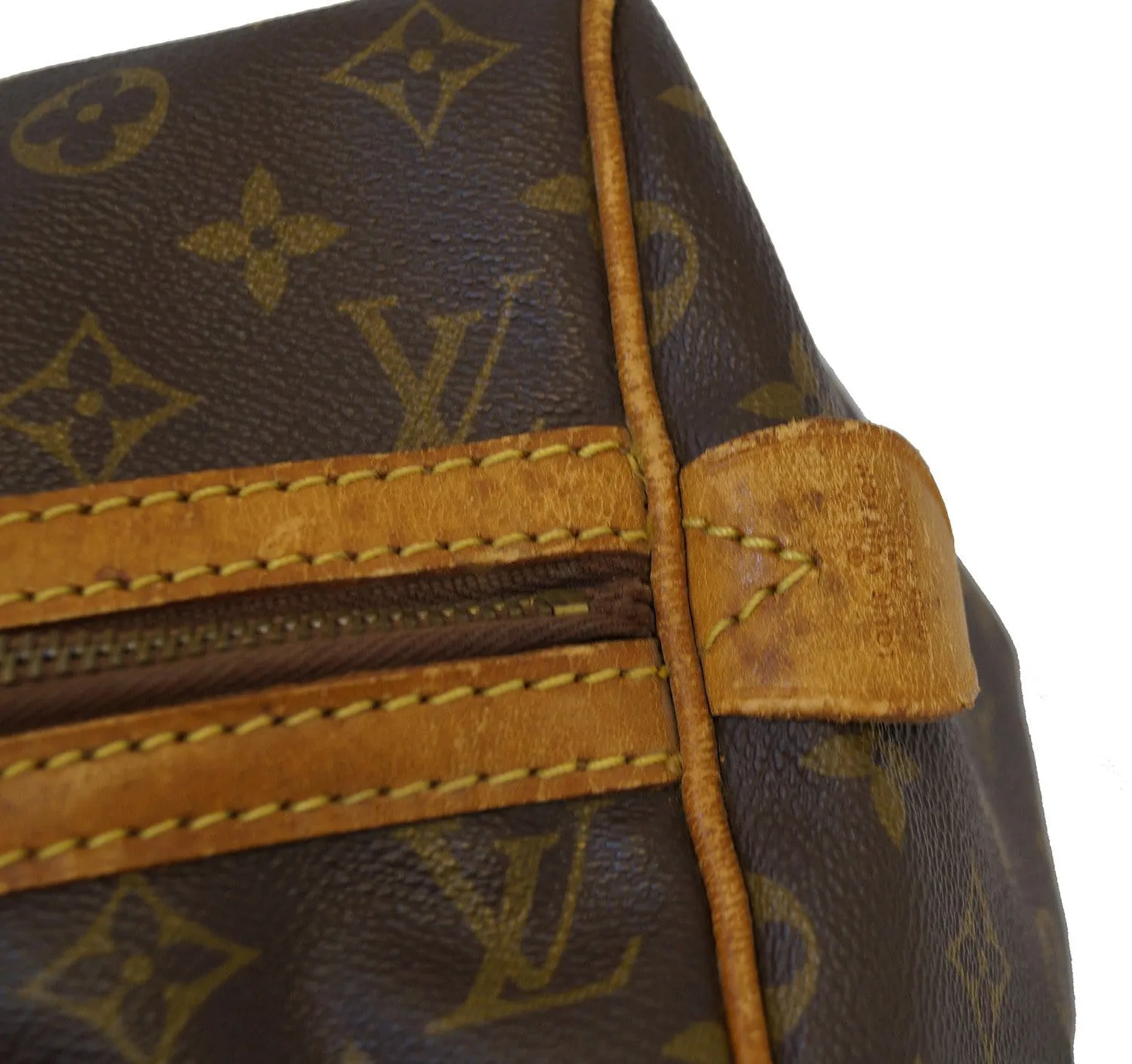 LOUIS VUITTON Monogram Sac Souple 35 Vintage  Boston Bag