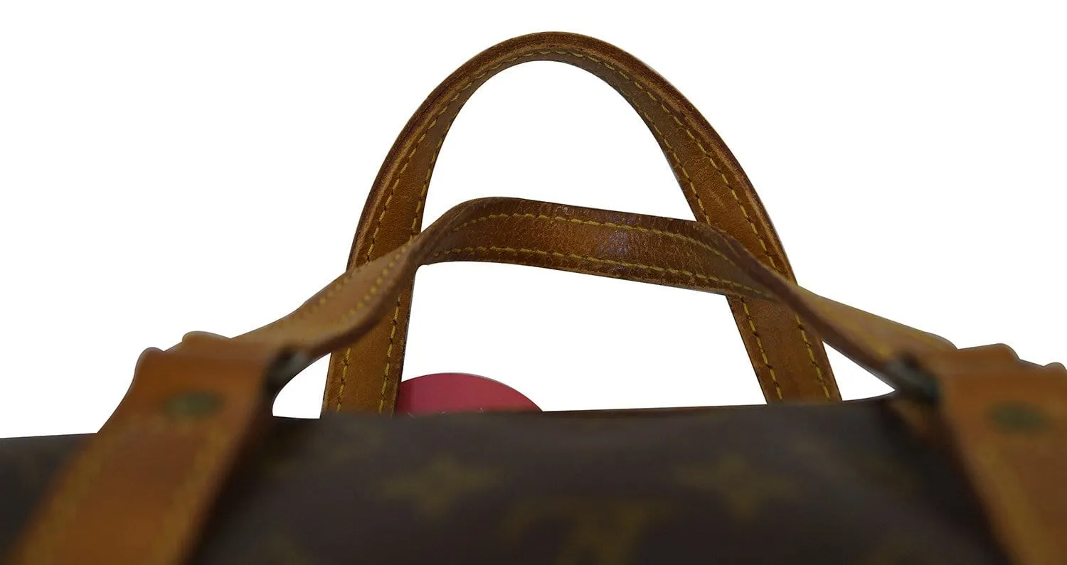 LOUIS VUITTON Monogram Sac Souple 35 Vintage  Boston Bag