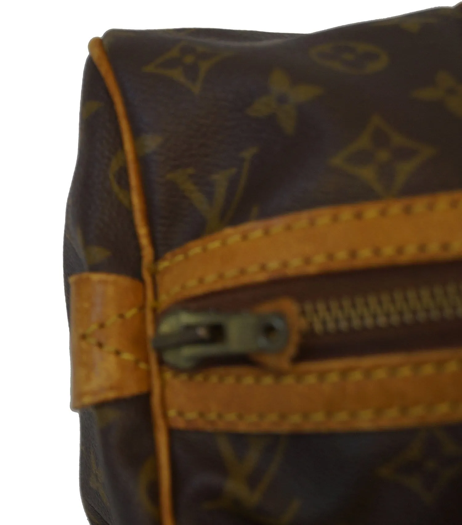 LOUIS VUITTON Monogram Sac Souple 35 Vintage  Boston Bag