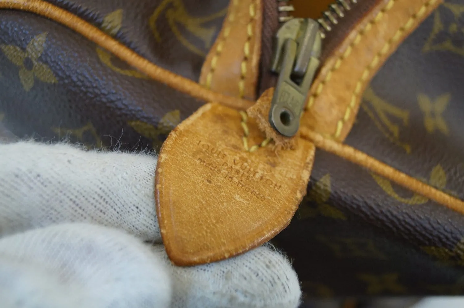 LOUIS VUITTON Monogram Sac Souple 35 Vintage  Boston Bag