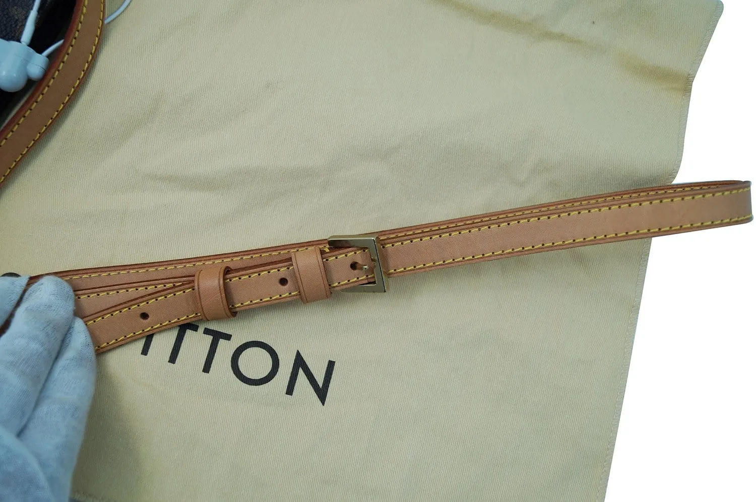 LOUIS VUITTON Monogram Trotteur Panda Shoulder Bag