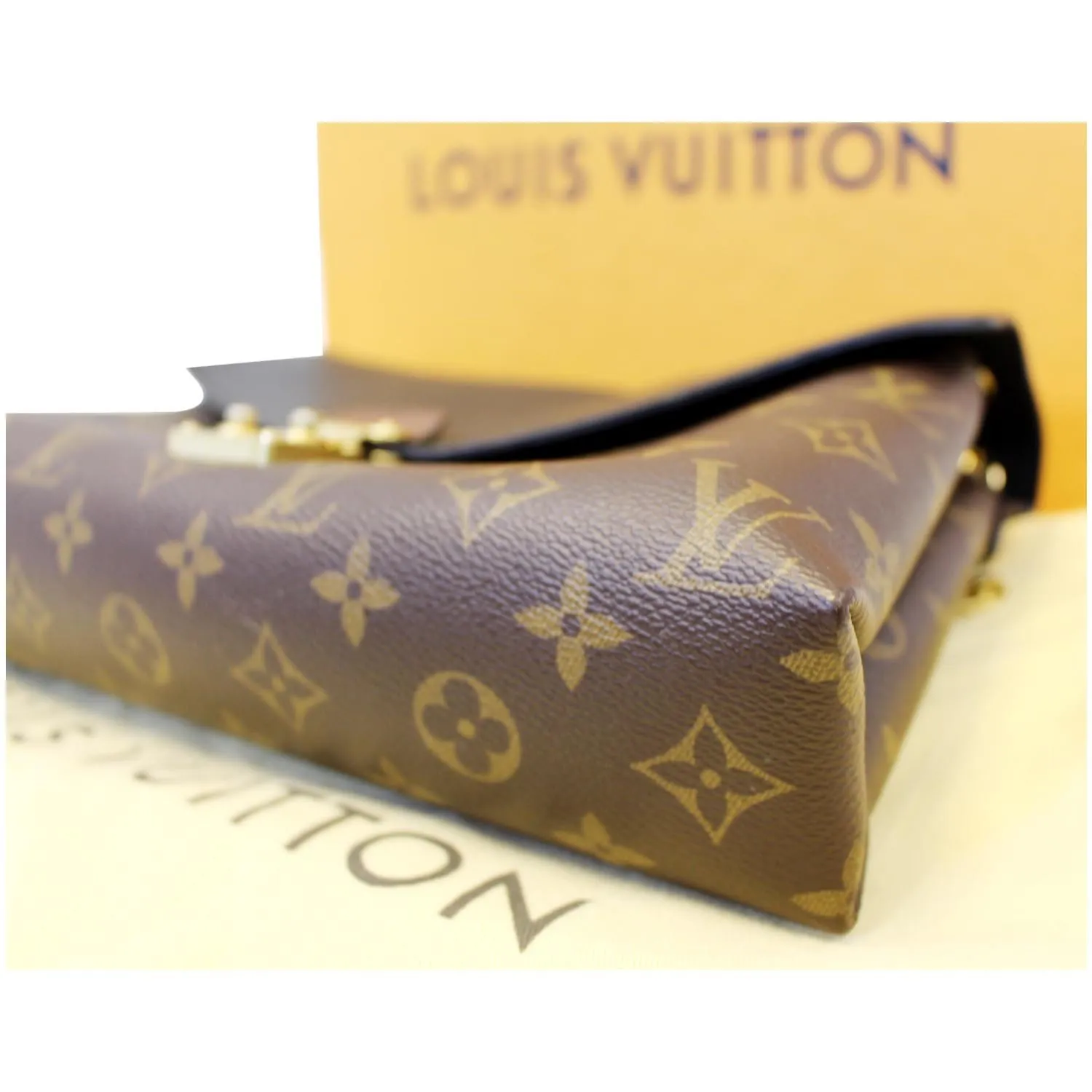 LOUIS VUITTON Pallas Chain Monogram Canvas Crossbody Bag