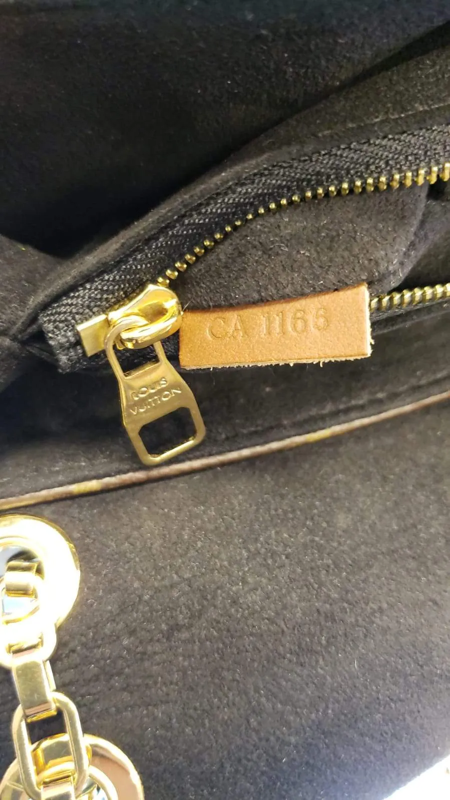 LOUIS VUITTON Pallas Chain Monogram Canvas Crossbody Bag