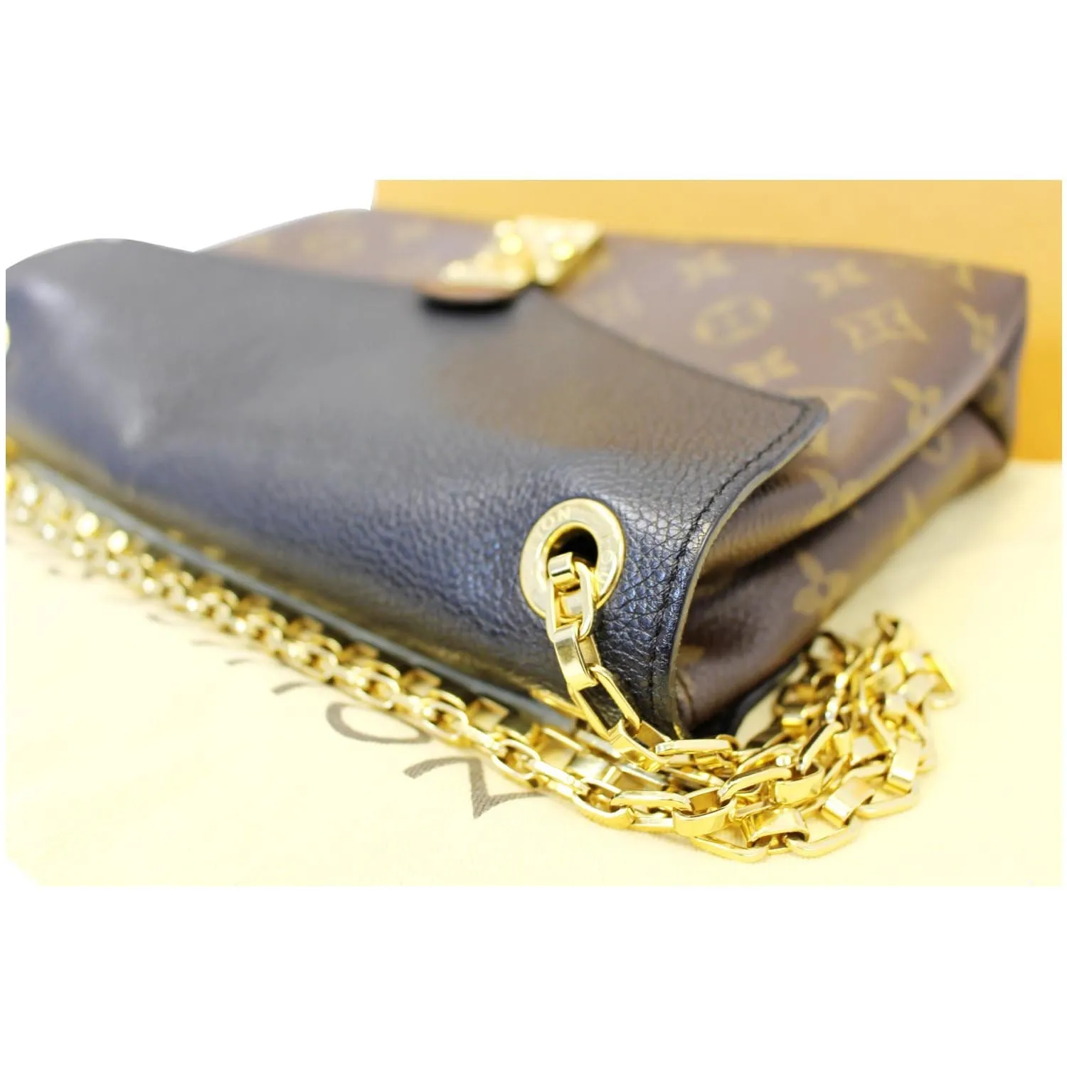 LOUIS VUITTON Pallas Chain Monogram Canvas Crossbody Bag