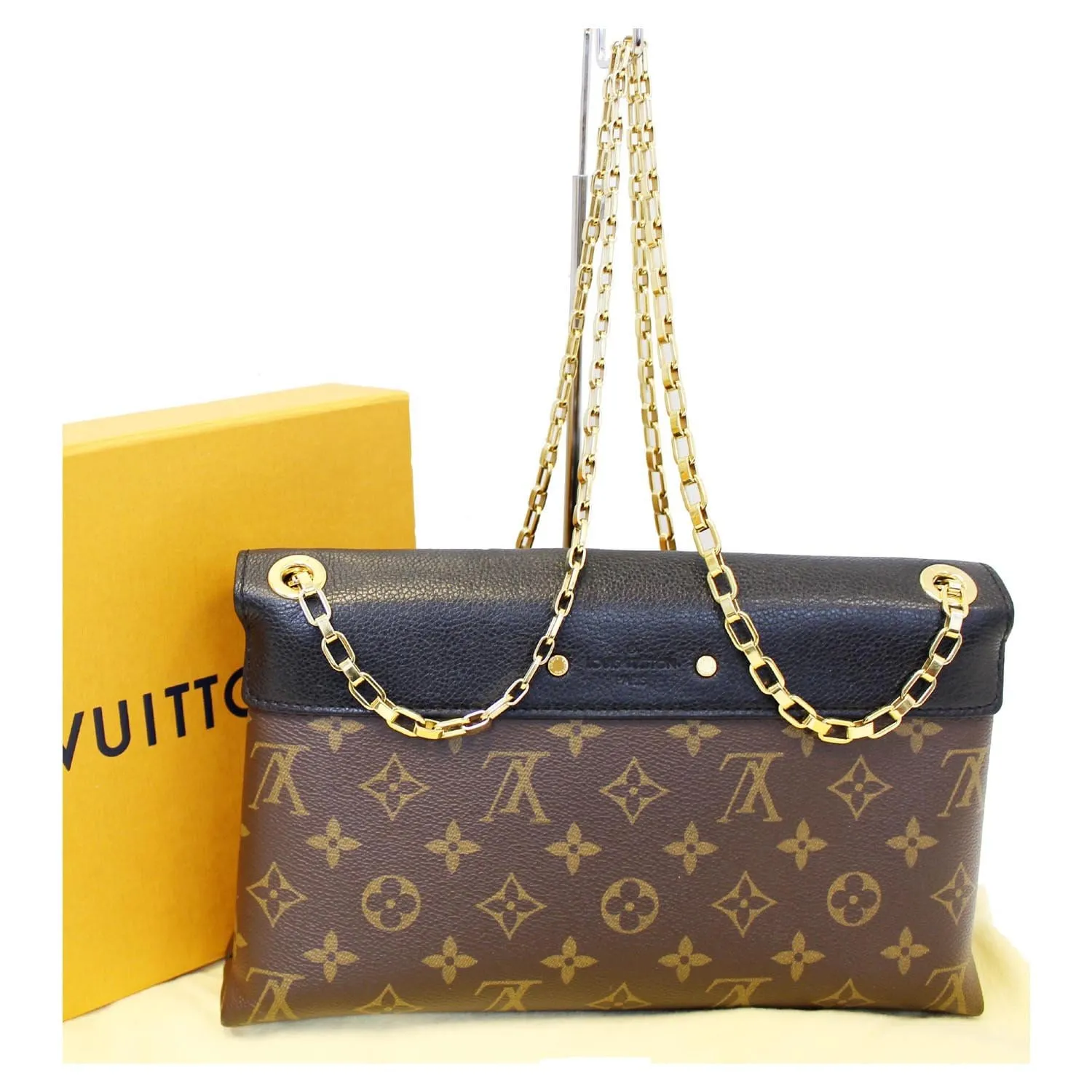 LOUIS VUITTON Pallas Chain Monogram Canvas Crossbody Bag
