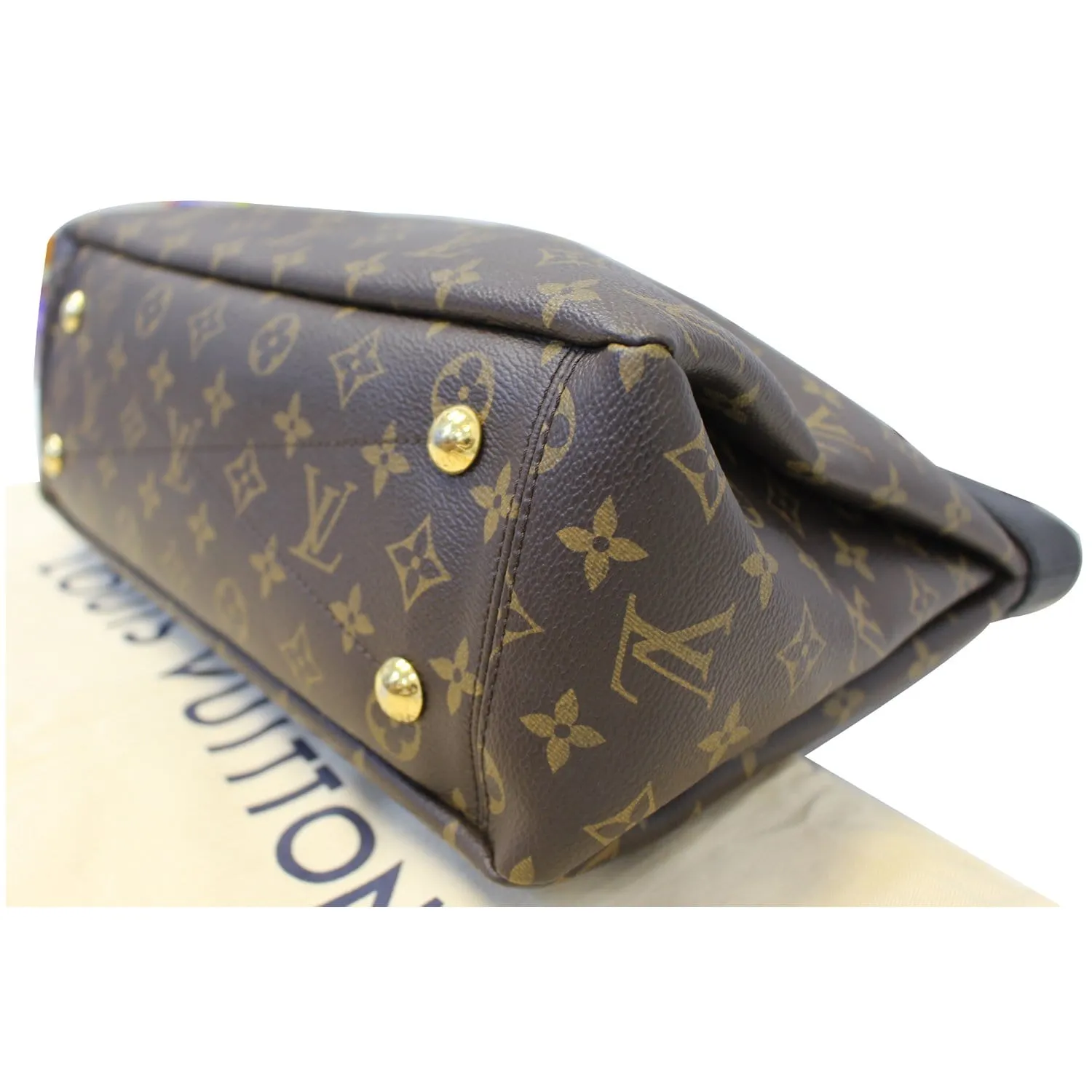 LOUIS VUITTON Pallas Chain Shopper Bag Monogram Canvas Brown