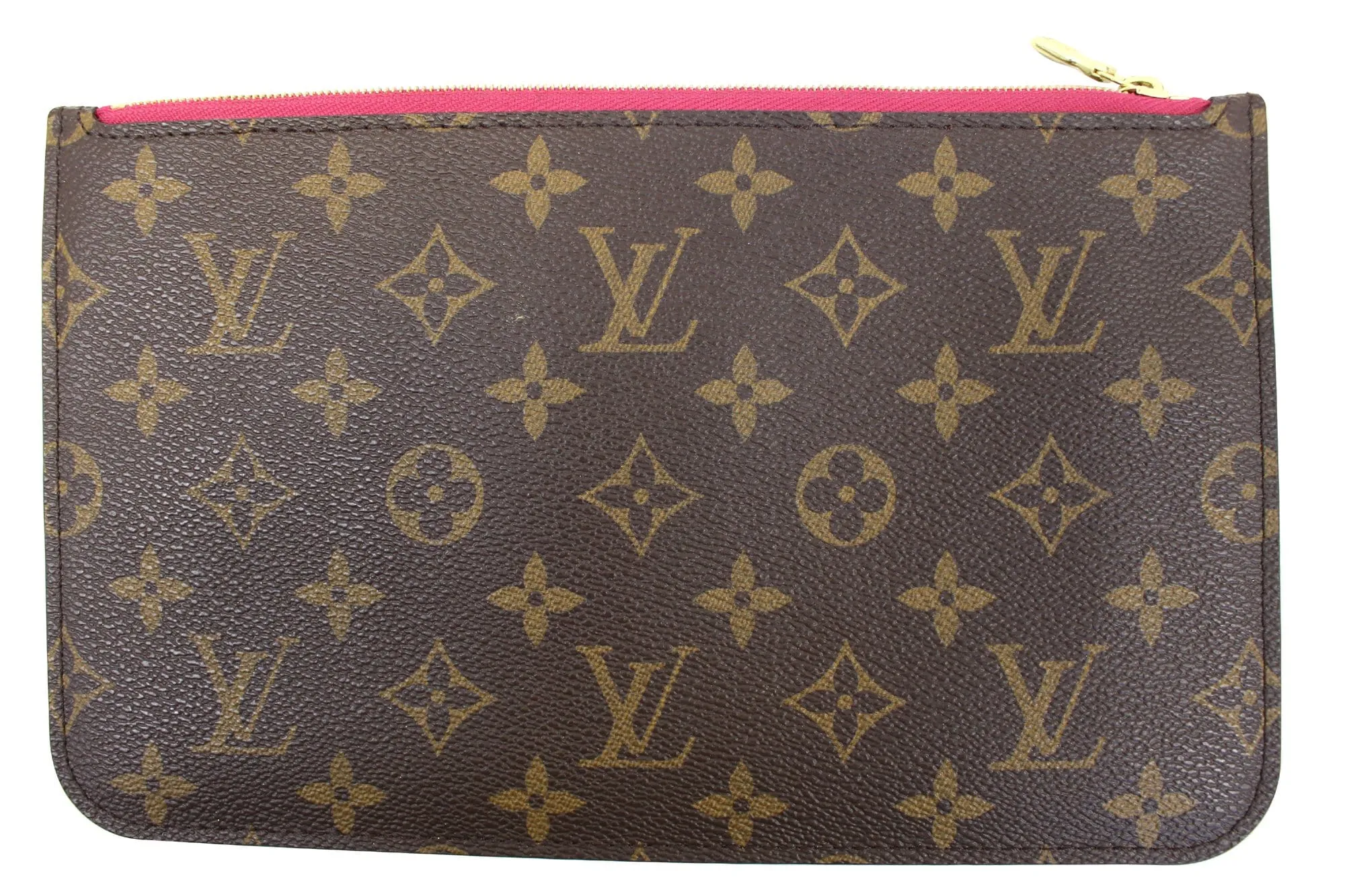LOUIS VUITTON Pochette Wristlet Neverfull GM Monogram Canvas Pouch
