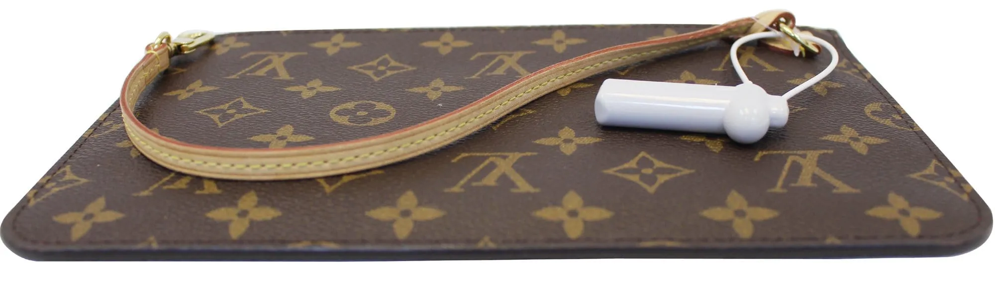 LOUIS VUITTON Pochette Wristlet Neverfull GM Monogram Canvas Pouch