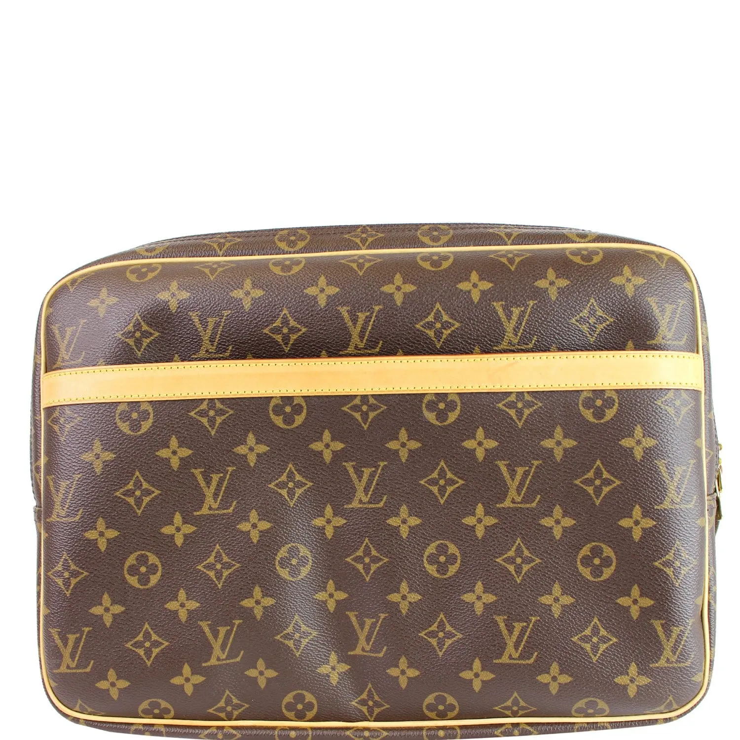 LOUIS VUITTON Reporter GM Monogram Canvas Shoulder Bag Brown